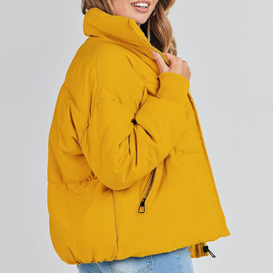 Chaqueta Acolchada de Invierno para Mujer, Color Sólido, Transpirable, Forro de Nailon Teñido Liso, Servicio OEM, Precio al por Mayor - Product Image 2