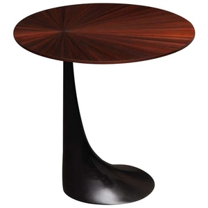 Herve Van Der Straeten Gueridon Substance Marquetry Modern Metal Antique Gold Finish Luxury Accent Side <b>Table</b> for Living Room - Product Image 3