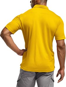 เสื้อเชิ้ตผู้ชายพรีเมียม ผ้าคอตตอนผสม พิมพ์ลายตามสั่ง ทอผ้าด้านหน้า แบบเรียบหรู สวมใส่สบาย เหมาะสำหรับกอล์ฟ รับผลิตแบบ OEM ODM จำนวนมาก - Product Image 3