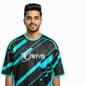 T-shirt de sublimation surdimensionné de qualité supérieure pour hommes, streetwear urbain, coupe ample décontractée, vêtements tendance - Product Image 1