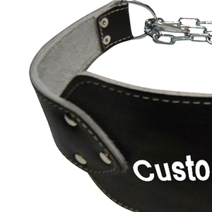 New Arrival Cross-fit Leather Dipping <b>Belt</b> With Chain Weighted Dips Pull Ups Bodybuilding Strength Training Leather Dip <b>Belts</b> - Product Image 4