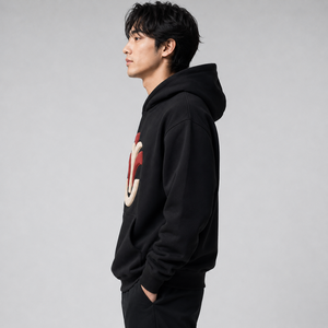 Sudadera con Capucha para Hombre, Diseño Moderno con Estampado en Relieve, 100% Algodón, Invierno, Gráficos en Relieve, Cómoda, Estilo Urbano, Fin de Semana - Product Image 3