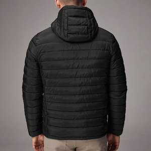 Custom Color Size and Logo Zipper Closer Full Sleeve Waterproof Puffer Jacket Best Quality Men's Puffer Jackets - Product Image 2