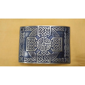 Hebilla de cinturón de alta calidad con nudo entrelazado celta, acabado cepillado antiguo / Hebilla de kilt de herencia escocesa - Product Image 3