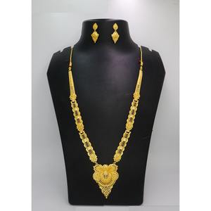 Necklace With Earrings <b>Jewellery</b> <b>Set</b> Goldplated Pure Brass High Quality Indonesian Necklace Design Necklace <b>Jewellery</b> <b>Set</b> - Product Image 2