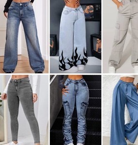 Pantalones Vaqueros de Mezclilla para Mujer, Corte Recto, Lavado Claro, Casuales de Primavera, Ecológicos y Transpirables - Product Image 2