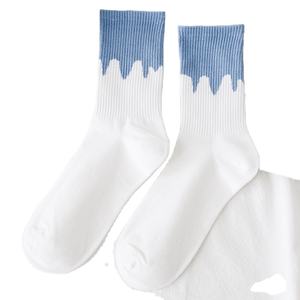 Pas de commande minimum, logo personnalisé, broderie tendance, jacquard, chaussettes de sport fines en coton pour femmes, colorées et mignonnes - Product Image 5