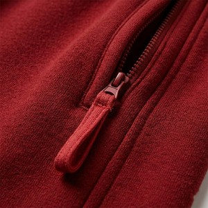 Pantalon large rouge de qualité supérieure pour femme, taille élastique avec cordon de serrage, coupe décontractée, doux et fluide, vêtement décontracté, personnalisable OEM - Product Image 6