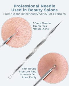 Herramienta Profesional de Acero Inoxidable de Grado Quirúrgico para Eliminar Puntos Negros, Espinillas y Acné, Levantamiento de Pestañas, Herramientas para Pestañas, Bisturí Facial - Product Image 2