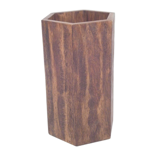 Vase à fleurs en bois de haute qualité, nouvelle arrivée, vase décoratif en bois naturel haut pour table, meilleur prix - Product Image 6