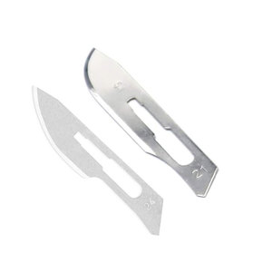 Cuchillo Quirúrgico de Acero Inoxidable Número 4 con 20 Hojas de Bisturí Desechables Estériles, Instrumentos Médicos de Precisión - Product Image 5