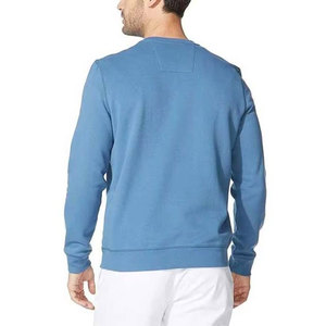 Sweat-shirt à col rond uni pour homme, coupe classique, manches longues, tricot en coton décontracté, vêtements d'automne - Product Image 4
