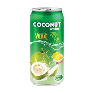 Proveedores de fabricación Venta caliente 500ml Lata Agua de coco con mango Producto de etiqueta privada - Product Image 1
