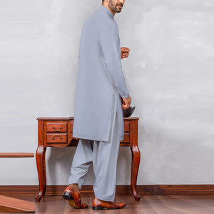 Conjuntos de Shalwar Kameez para Hombre, Hechos a Medida, de Alta Calidad, Corte Ajustado, Secado Rápido, Estampado Digital, para Toda Temporada, Estilo Indio-Pakistaní, para Fiestas y Uso Casual - Product Image 2