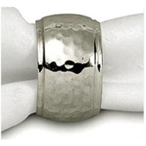 Porte-serviettes en aluminium martelé argenté, design moderne, écologique, durable, pour hôtels de luxe, mariages, décoration de table, vente en gros - Product Image 6