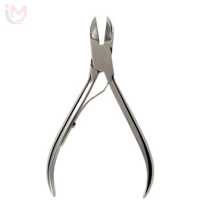 Cuticle Nipper 11 cm, <b>Box</b> Joint, D/Spring with <b>Lock</b> Stainless Steel Nail Nipper 12.5MM Flat Blade Sharp Tip OEM Wholesale - Product Image 3