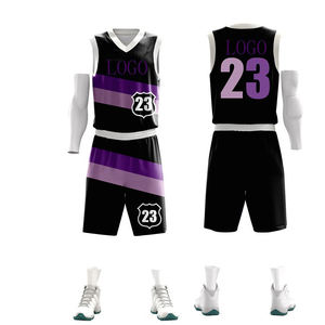 Conjunto de Uniforme de Baloncesto Personalizado, Transpirable y Económico, Sin Mangas, Unisex, de Spandex/Algodón, Diseño Clásico de Alta Calidad y Práctico - Product Image 2