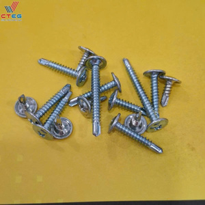 Vis autoperceuse à tête aile M5x25 avec grande rondelle pour l'installation de tôles métalliques - Product Image 4
