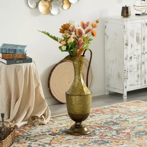 Vase de table traditionnel avec poignée, finition dorée, design pichet décoratif - L'ancien est l'or - Product Image 5