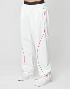 Custom Streetwear Loose Fit Windbreaker Pants Waterproof Lightweight Track Joggers Oversized White <b>Red</b> Sports <b>Trousers</b> For Men - Product Image 4