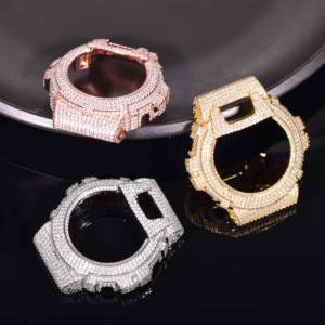 AMBER JEWELS Luxury Unisex <b>Watch</b> <b>Case</b> Gold Silver Tone Quartz Movement Vintage Waterproof High Quality Fashion Jewelry Accessory - Product Image 4