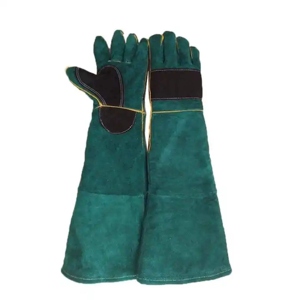 <b>Long</b> Lasting Heavy-Duty Reinforced Cowhide Split Leather <b>Gloves</b> Heat Spark Resistant Construction Welder Safety <b>Gloves</b> - Product Image 1