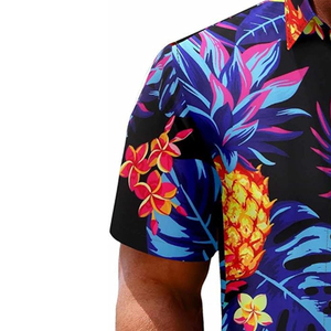 T-shirt Hawaïen Homme de Qualité Supérieure Entièrement Personnalisable Anti-Plis Respirant Écologique – Nouveau Modèle du Fabricant - Product Image 2