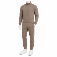 Ensemble de survêtement pour homme de haute qualité en coton 100% avec sweat-shirt et pantalon de jogging, idéal pour l'hiver, vêtements de sport décontractés pour homme