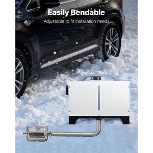 Tubo di Scarico Flessibile in Acciaio Inox da 23,6 Pollici per Riscaldatore Diesel con 2 Morsetti, Tubo di Scarico per Camper - Product Image 5
