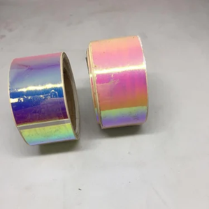 Multi-Color Holographic Tape Prismatic Glitter Effect Decorative Adhesive Craft Tapes for Scrapbooking Arts & Crafts Gift Wrap - Product Image 1