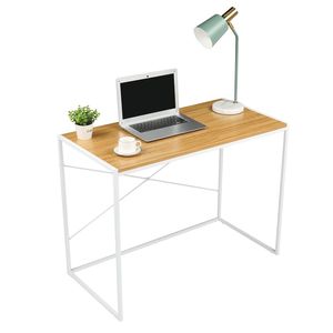 Scrivania per computer in MDF bianco con Triamine 100x50x75cm - Product Image 1