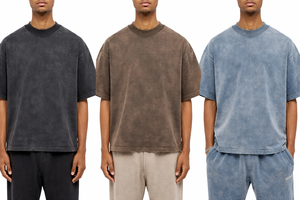 Cropped <b>Box</b> Fit t Shirt Blank Tee Shirts Wholesale Boxy Fit Oversize <b>Drop</b> Shoulder Tshirt 300 gsm Tee Vintage Heavy Mock Neck - Product Image 4