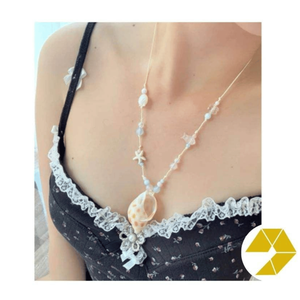 El mejor producto: Collar de Conchas Marinas y Estrellas de Mar Ocean Charm, Joyería de Perlas, Accesorio de Playa de Verano para Mujer - Product Image 4