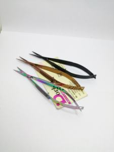Tijeras para Pestañas con Acabado Plasma de Marca Privada, Tijeras de Manicura al por Mayor, Tijeras de Acero Inoxidable para Recortar Cejas - Product Image 1