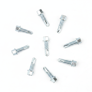 Tornillos Autoperforantes de Cabeza Hexagonal, Rosca Gruesa, Acero al Carbono C1022A, Clase de Propiedad 8, Alto Torque - Product Image 1