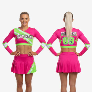 Shorts d'uniforme de cheerleading pour filles adultes OEM, vêtements de sport, uniformes d'entraînement par sublimation, tenues de cheerleading pour tournois et matchs - Product Image 1