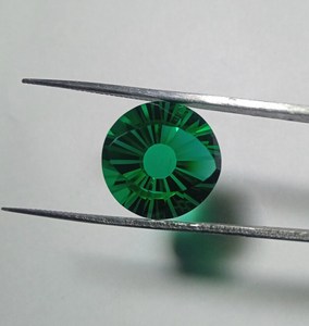 Garnet Verde Sintético de Calidad Fina, Corte Fantasía Redondo, Gema Suelta para Joyería, Anillo, Colgante, Venta al por Mayor - Product Image 6