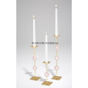 Ensemble de porte-bougies carrés en acrylique colorés pour la décoration de la maison, porte-bougies résistants à la chaleur en orange, bleu, jaune, en provenance d'Inde - Product Image 5