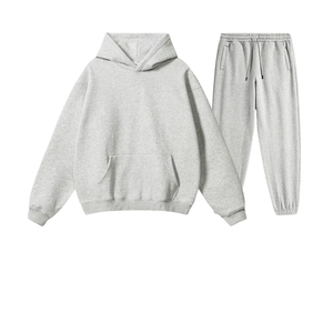 Survêtement de haute qualité, couleur unie, poids lourd, pull-over, survêtements simples, 500 GSM, 100% coton - Product Image 4