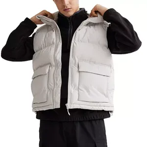 Veste d'hiver professionnelle moderne pour homme, gilet matelassé sans manches, confortable, respirant, logo personnalisé, haute qualité - Product Image 3