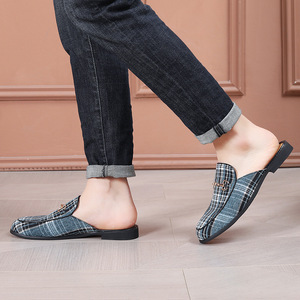 Summer Men's Closed Toe <b>Half</b> Slippers Outdoor Casual Sandals Comfortable Anti-Odor Large Size Shoes for Men - Product Image 2