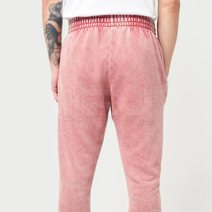 New Acid Wash Canvas <b>Elastic</b> Waist Casual Modern Design Cotton Fabric <b>Trouser</b> for Men Street Fashion Daily Wear Clothing - Product Image 4