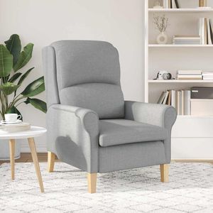Fauteuil en tissu gris clair 29,92 x 37,01 x 40,16 pouces pour salon - Product Image 3