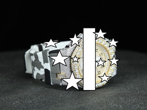 Luxury Men's Stainless Steel <b>Watch</b> With Sapphire Crystal Analog Dial 42mm Round <b>Case</b> Silicone Band Luminous Quartz Movement - Product Image 3