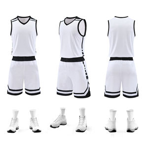 Ensemble de basket-ball en jersey personnalisé pour hommes short en maille respirante et uniforme grande taille technologie imprimée d'été - Product Image 5