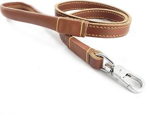 Handmade Full Grain Leather <b>Dog</b> <b>Leash</b> With Premium Hardware For Strong Durable Long Lasting Performance - Product Image 5