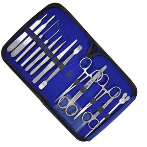 Juego de 9 Piezas para Sutura de Cirugía Menor, Kit de Entrenamiento Quirúrgico de Acero Inoxidable, Herramientas de Práctica Reutilizables para Estudiantes de Medicina y Profesionales - Product Image 3