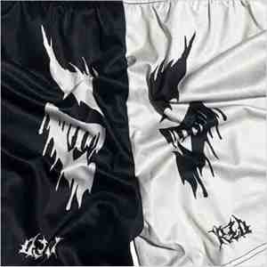 Men's <b>Black</b> White Split Design 3D Printed Sweat-Wicking Mid Waist Satin Shorts with Elastic Waist <b>String</b> Decoration Street Style - Product Image 3