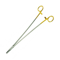 Porte-aiguille en acier inoxydable, instrument chirurgical, poignée ergonomique, maintien sécurisé de l'aiguille, équipement médical durable