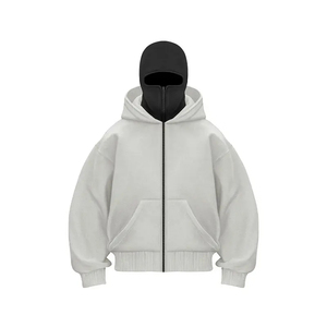 Sweat à capuche zippé rouge pour homme, décontracté, en molleton 100% coton, manches longues, poche kangourou, poignets côtelés, anti-plis, séchage rapide, écologique - Product Image 5